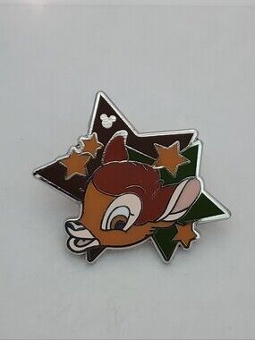 Disney Pin Trading Bambi Star Characters Hidden Mickey Pin